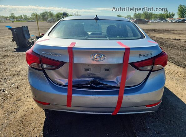 5NPDH4AE6GH747398 2016 HYUNDAI ELANTRA Silver Вид ззаду