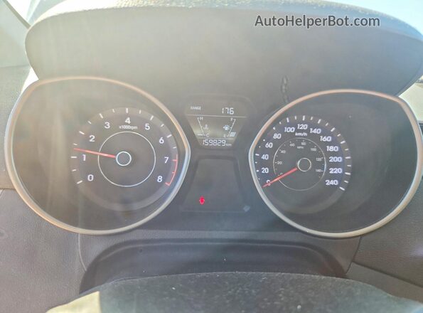 5NPDH4AE6GH747398 2016 HYUNDAI ELANTRA Silver Вид щитка приладів