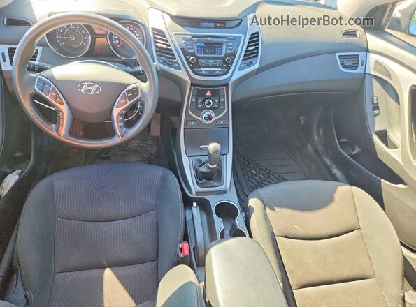 5NPDH4AE6GH747398 2016 HYUNDAI ELANTRA Silver Вид панелі приладів