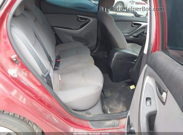 5NPDH4AE6GH756408 2016 HYUNDAI ELANTRA Red Widok naklejki z numerem VIN