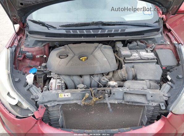 5NPDH4AE6GH756408 2016 HYUNDAI ELANTRA Red Widok z tyłu