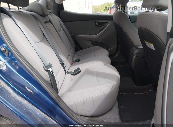 5NPDH4AE6GH758868 2016 HYUNDAI ELANTRA Blue VIN კოდის სტიკერის ხედი