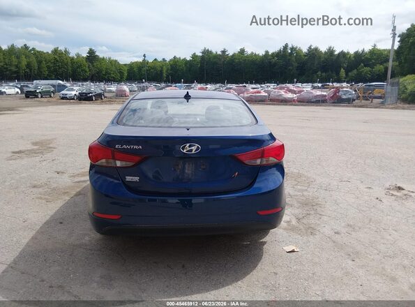 5NPDH4AE6GH758868 2016 HYUNDAI ELANTRA Blue 