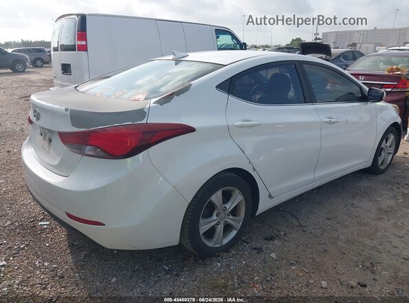 5NPDH4AE6GH784967 2016 HYUNDAI ELANTRA White უკანა მარჯვენა