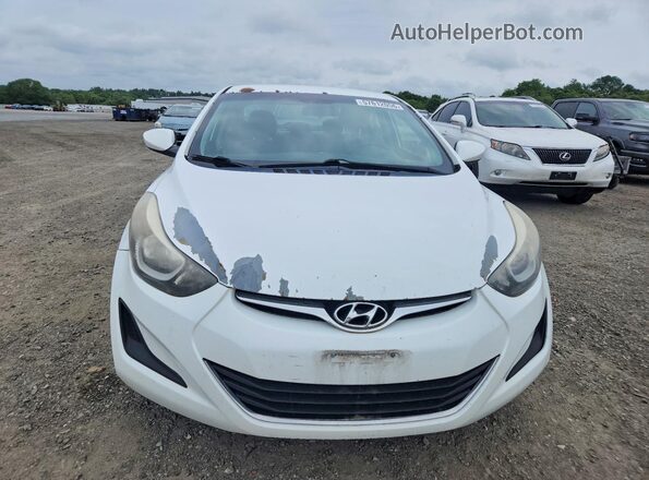 5NPDH4AE7GH665535 2016 HYUNDAI ELANTRA White Դիմացի տեսք