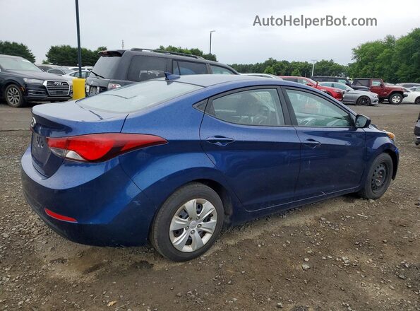 5NPDH4AE7GH681802 2016 HYUNDAI ELANTRA Blue Trasero derecho