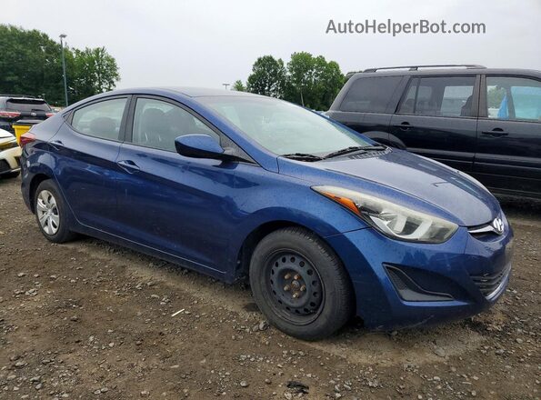 5NPDH4AE7GH681802 2016 HYUNDAI ELANTRA Blue Delantero derecho