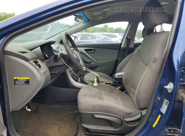 5NPDH4AE7GH681802 2016 HYUNDAI ELANTRA Blue Vista interior delantera