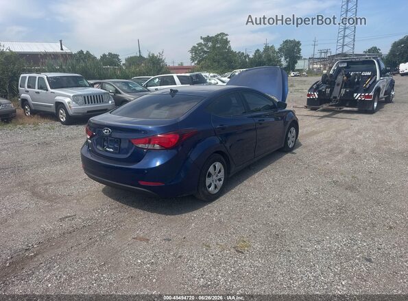 5NPDH4AE7GH682447 2016 HYUNDAI ELANTRA Blue Trasero derecho
