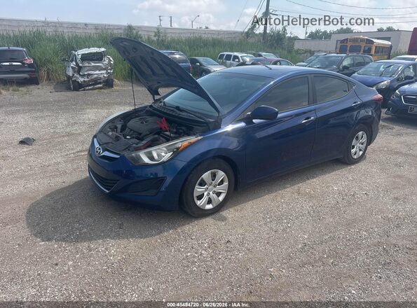 5NPDH4AE7GH682447 2016 HYUNDAI ELANTRA Blue Vista tres cuartos delantera izquierda