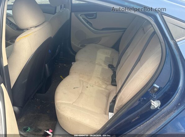 5NPDH4AE7GH682447 2016 HYUNDAI ELANTRA Blue Vista de la etiqueta del VIN
