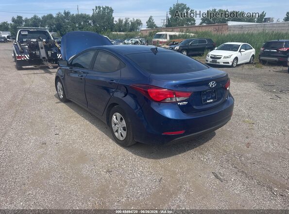 5NPDH4AE7GH682447 2016 HYUNDAI ELANTRA Blue Trasero izquierdo