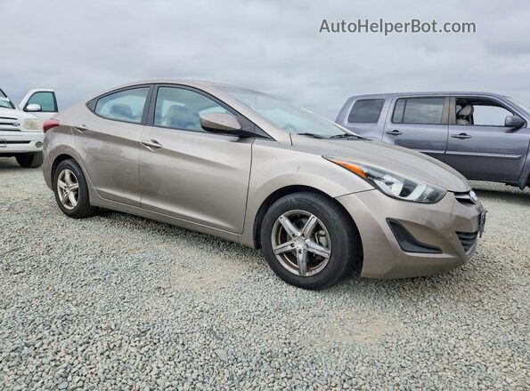 5NPDH4AE7GH686319 2016 HYUNDAI ELANTRA Tan Առջևի աջ