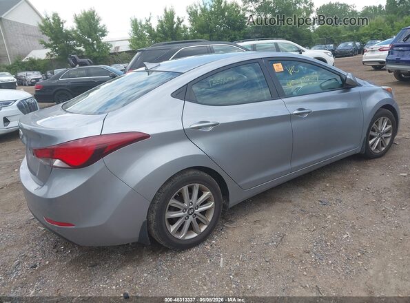 5NPDH4AE7GH688636 2016 HYUNDAI ELANTRA Silver Rear right