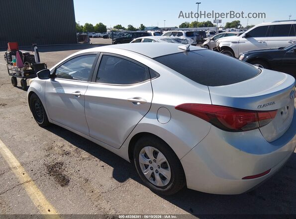 5NPDH4AE7GH696428 2016 HYUNDAI ELANTRA Серебряный Задняя левая четверть