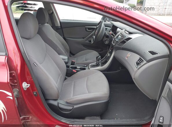 5NPDH4AE7GH700770 2016 HYUNDAI ELANTRA Red Սալոնի դիմացի տեսք