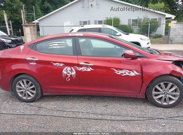 5NPDH4AE7GH700770 2016 HYUNDAI ELANTRA Red Սալոնի 360 աստիճան տեսք