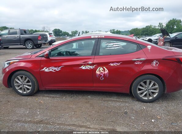 5NPDH4AE7GH700770 2016 HYUNDAI ELANTRA Red 