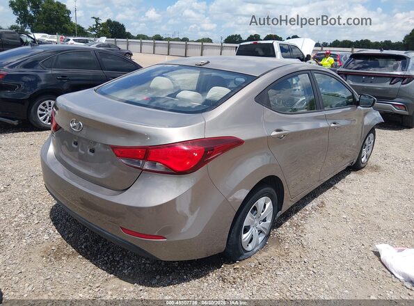 5NPDH4AE7GH701627 2016 HYUNDAI ELANTRA Gold Հետևի աջ