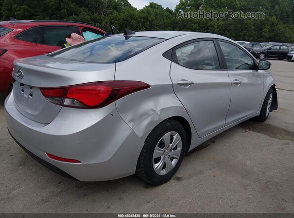 5NPDH4AE7GH705404 2016 HYUNDAI ELANTRA Silver უკანა მარჯვენა