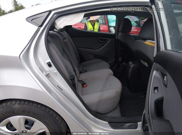 5NPDH4AE7GH705404 2016 HYUNDAI ELANTRA Silver VIN კოდის სტიკერის ხედი