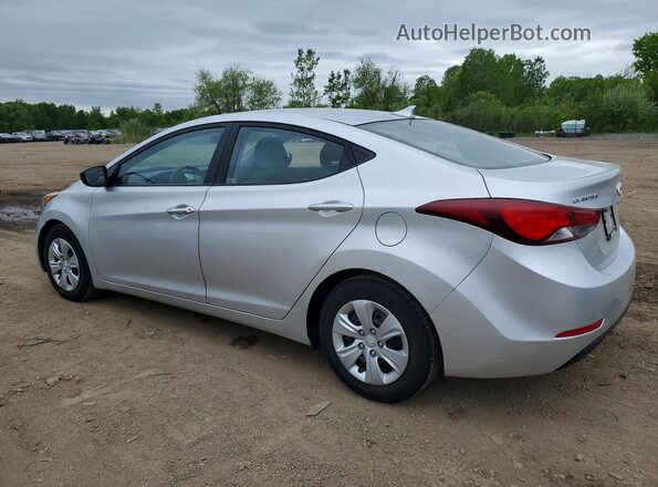 5NPDH4AE7GH718878 2016 HYUNDAI ELANTRA Silver Задня ліва чверть