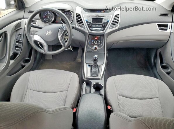 5NPDH4AE7GH718878 2016 HYUNDAI ELANTRA Silver Вид панелі приладів