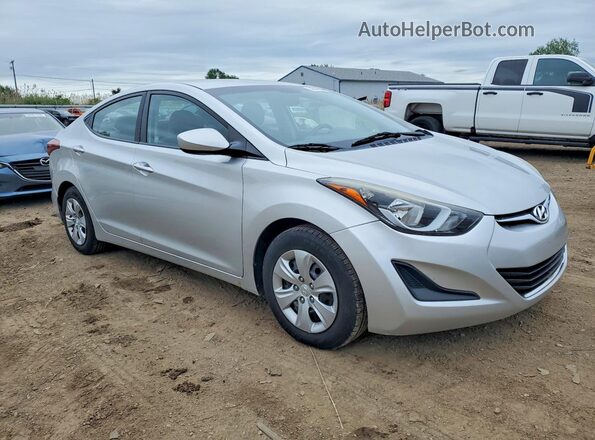 5NPDH4AE7GH718878 2016 HYUNDAI ELANTRA Silver Передня права чверть