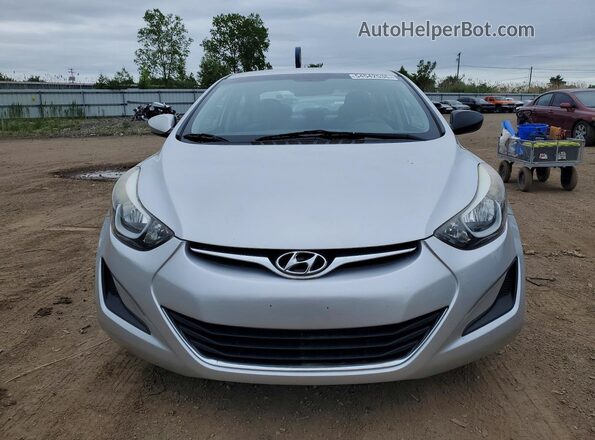 5NPDH4AE7GH718878 2016 HYUNDAI ELANTRA Silver Вид спереду