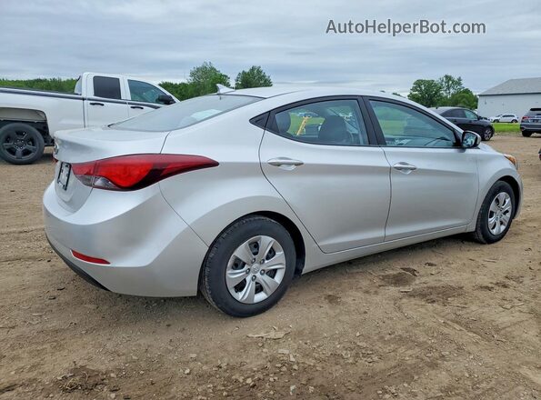5NPDH4AE7GH718878 2016 HYUNDAI ELANTRA Silver Задня права чверть