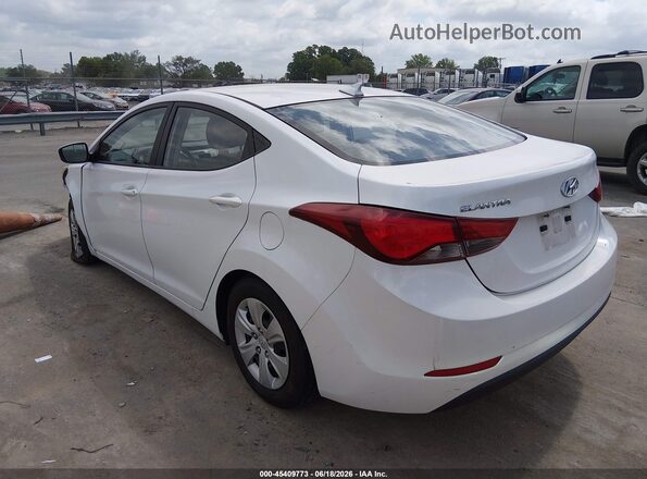 5NPDH4AE7GH740914 2016 HYUNDAI ELANTRA White Trasero izquierdo