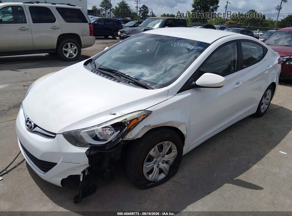 5NPDH4AE7GH740914 2016 HYUNDAI ELANTRA White Vista tres cuartos delantera izquierda