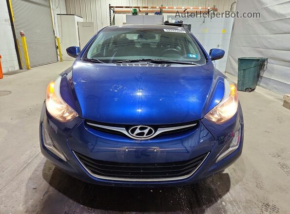 5NPDH4AE7GH745238 2016 HYUNDAI ELANTRA Blue Դիմացի տեսք