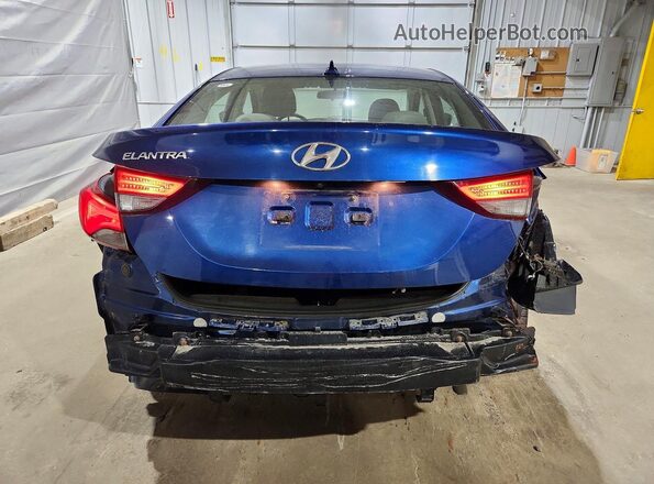 5NPDH4AE7GH745238 2016 HYUNDAI ELANTRA Blue Հետևի տեսք