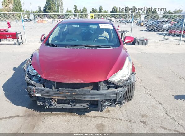 5NPDH4AE7GH750911 2016 HYUNDAI ELANTRA Red Vista frontal