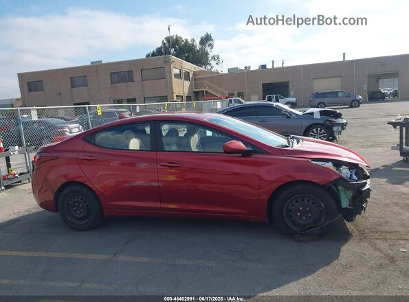 5NPDH4AE7GH750911 2016 HYUNDAI ELANTRA Red Vista interior de 360 grados