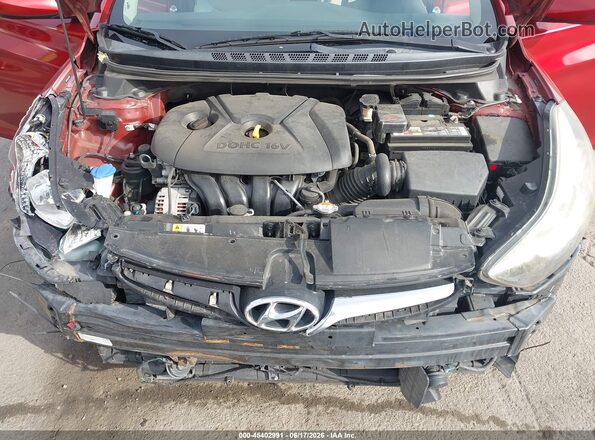 5NPDH4AE7GH750911 2016 HYUNDAI ELANTRA Red Vista trasera