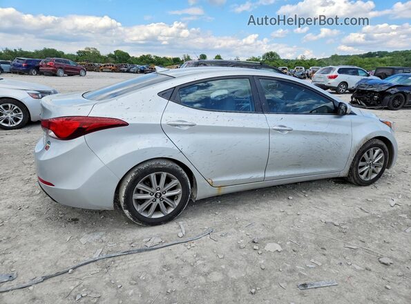 5NPDH4AE7GH771211 2016 HYUNDAI ELANTRA Серебряный Задняя правая четверть