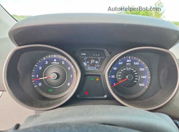 5NPDH4AE7GH771211 2016 HYUNDAI ELANTRA Серебряный Вид щитка приборов