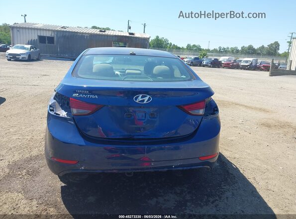 5NPDH4AE7GH775775 2016 HYUNDAI ELANTRA Blue 