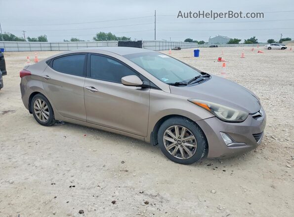 5NPDH4AE7GH786422 2016 HYUNDAI ELANTRA Gray Przód prawy