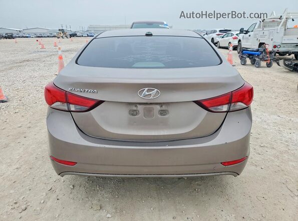 5NPDH4AE7GH786422 2016 HYUNDAI ELANTRA Gray Widok z tyłu