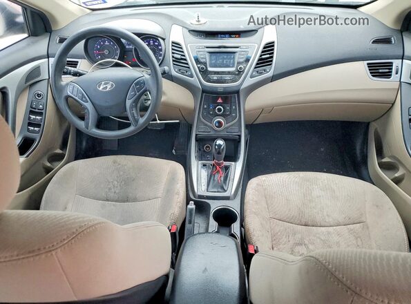 5NPDH4AE7GH786422 2016 HYUNDAI ELANTRA Gray Widok deski rozdzielczej