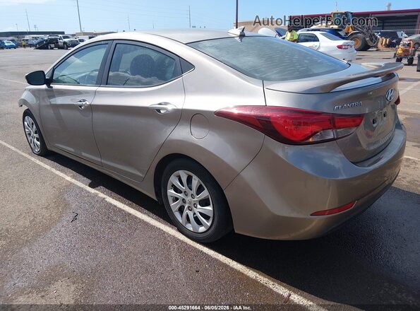 5NPDH4AE8GH657864 2016 HYUNDAI ELANTRA Бежевый Задняя левая четверть