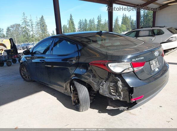 5NPDH4AE8GH659078 2016 HYUNDAI ELANTRA Черный Задняя левая четверть