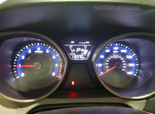 5NPDH4AE8GH683817 2016 HYUNDAI ELANTRA Silver Սարքավորումների վահանակի տեսք