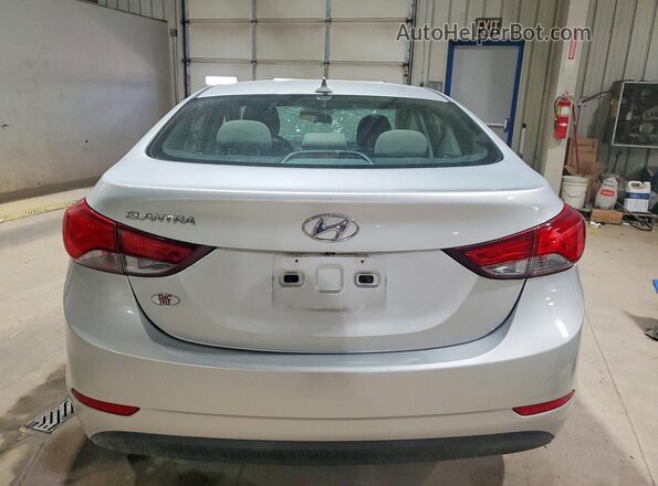 5NPDH4AE8GH683817 2016 HYUNDAI ELANTRA Silver Հետևի տեսք