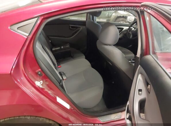 5NPDH4AE8GH706710 2016 HYUNDAI ELANTRA Red 