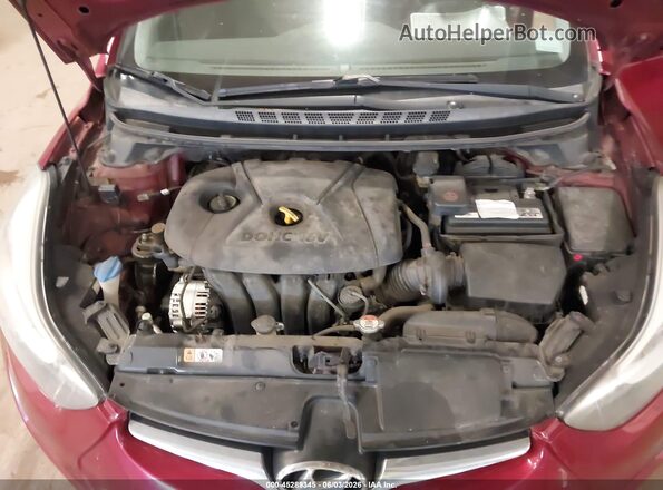 5NPDH4AE8GH706710 2016 HYUNDAI ELANTRA Red 