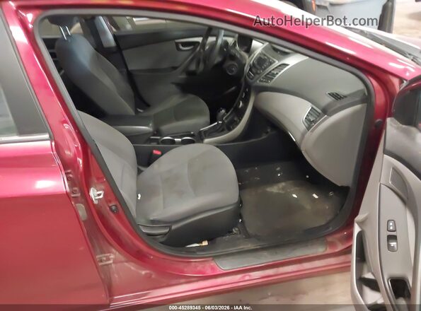 5NPDH4AE8GH706710 2016 HYUNDAI ELANTRA Red 